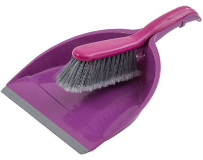 Dustpan &amp; Brush with Rubber
