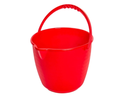 Round Bucket 11 lt. with Plastic Handle