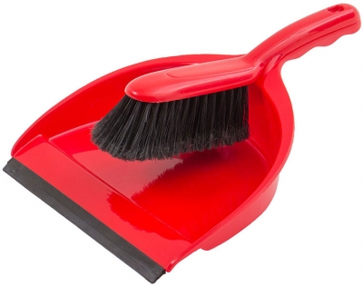 Dustpan &amp; Brush with Rubber