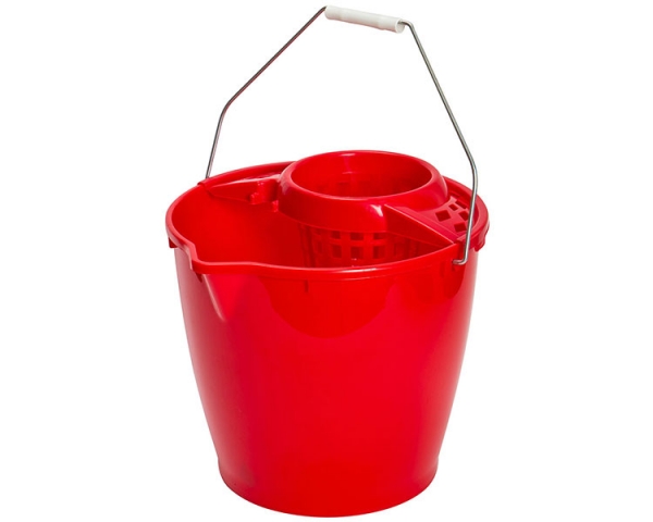 Round Bucket 13 lt. with Metal Handle and Wringer