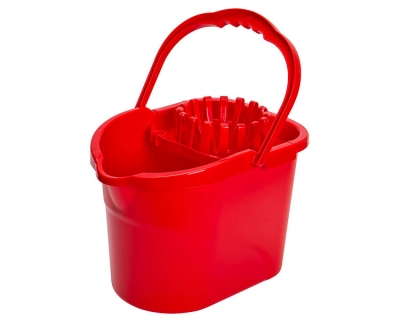 Oval Bucket 15 lt. with Plastic Handle and Wringer